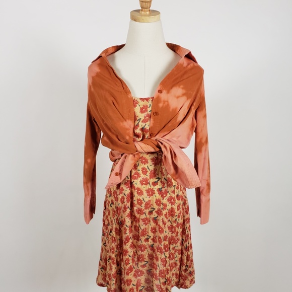 Orange Button Down Shirt - Picture 7 of 13